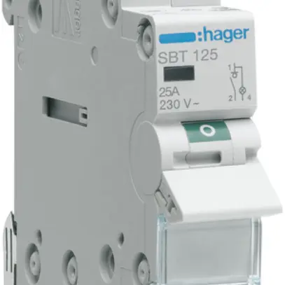Interruttore AMD Hager SBT 25A 230V 1 chiusura 0 apertura 1 invertitore 