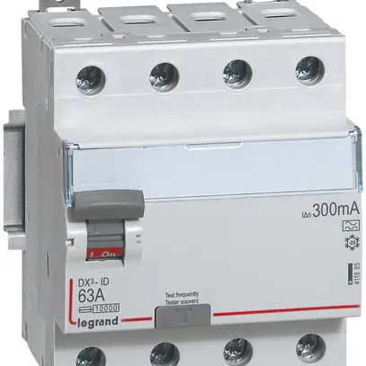 Fehlerstromschutzschalter Legrand DX3standard 4P 400V 25A 0.3A Typ A 4TE 