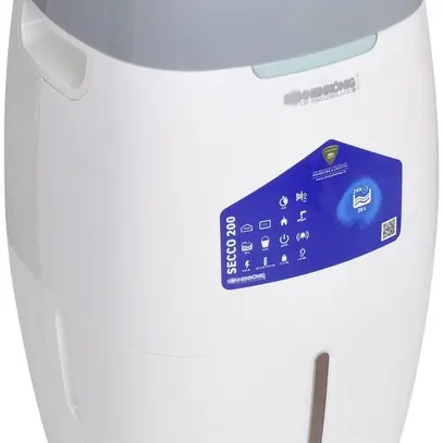 Deumidificatore Secco 200, 350W 230V, 75m³, 180m³/h 30×54×31cm bianco/argento 