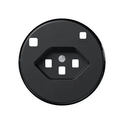 Kit di copertura CLASSIC Z/E per presa FI T23 nero 