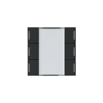 Kit frontal Hager kallysto 6×KNX LED systemlink/easylink noir 