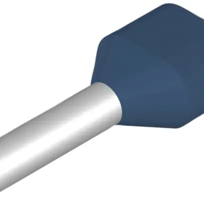 Zwillings-Aderendhülse Weidmüller H isoliert 2×2.5mm² 12mm blau DIN lose 