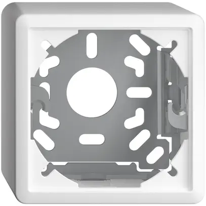 Kappe mit Grundplatte 54mm EDIZIOdue weiss 