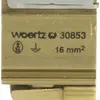 Borne de terre joignable Woertz 6…16mm² raccordement à vis 2×1 barre G 