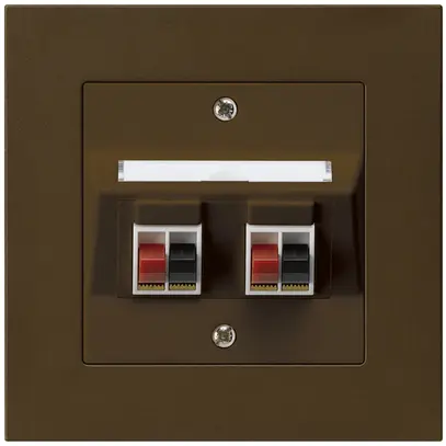 Presa INC audio kallysto.pro 2×marrone morsetto per 2 altoparlante 