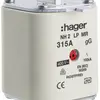 Fusibile HPC Hager DIN2 400VAC 315A gG/gL segnalatore centrale inossidabile 