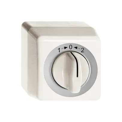 AP-Kappe FH zu Drehschalter weiss 