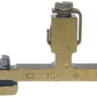 Borne de terre joignable Woertz 16mm² raccordement à vis 1×1 rail DIN 35mm 