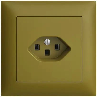 Presa INC EDIZIOdue T23 16A olive, con morsetti innest. 