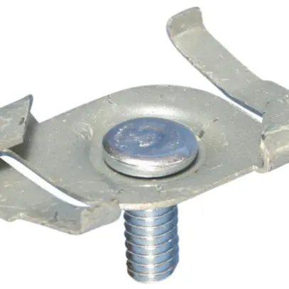 Clip à torsion Caddy 4G16, boulon fileté M6×11mm rebord 24×1.5mm, zingué 