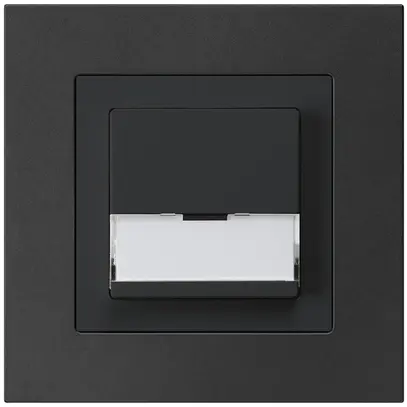 Poussoir de sonnerie ENC avec porte-étiquette A/1L kallysto.pro noir 