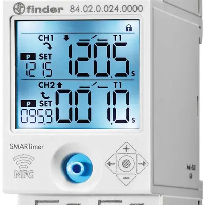 Relè multifunzione a tempo AMD Finder serie 84, 12…24VUC 