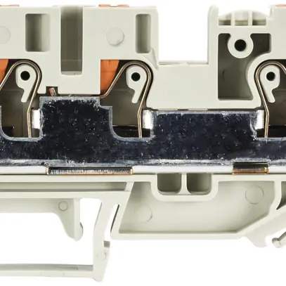 Morsetto passaggio componibile WTP 0.2…10mm² 57A 1000V 3×inn.1 pi.guida 35mm gr 
