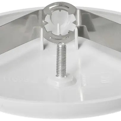 Rosace de plafond MH clips à ressort Ø95×13mm gris clair 