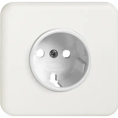 Kit frontale FH per presa Schuko bianco 