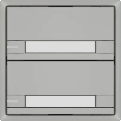 Poussoir universel EDIZIO.liv UNI SNAPFIX® a.LED RGB 2× comm.2T étiqu.grc 