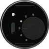 Insert pour thermostat d'ambiance ENC basico noir avec interrupteur 