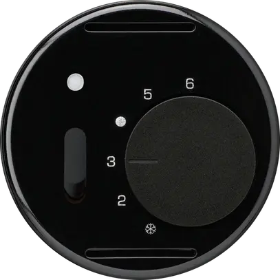 Insert pour thermostat d'ambiance ENC basico noir avec interrupteur 