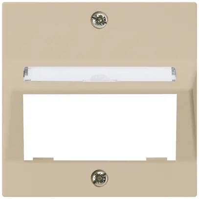 Piatta frontale kallysto per modulo multimedia uscita obliquo termoplast beige 