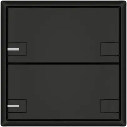 Poussoir KNX RGB EDIZIO.liv SNAPFIX® capteur temp.RGB-LED 2× comm.2T no 