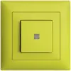 Pulsante luminoso INC EDIZIOdue A-R/1P lemon, con lente, LED giallo 