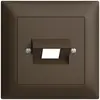 Kit frontale EDIZIOdue coffee 88×88mm 1×RJ45 