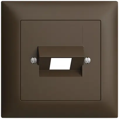 Kit frontale EDIZIOdue coffee 88×88mm 1×RJ45 