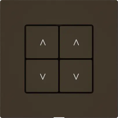 Station secondaire stores EDIZIO.liv Wiser SNAPFIX® 2 canaux 4 touches br 