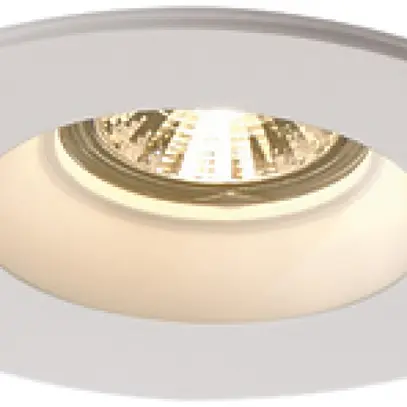 Downlight INS SLV PLASTRA, GU10 35W gesso tonda IP20 bianco 