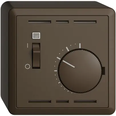 AP-Raumthermostat EDIZIOdue coffee mit Schalter 