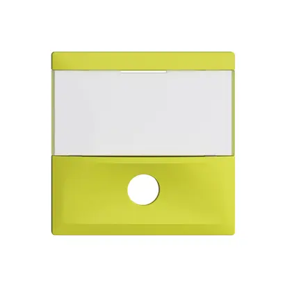 Placca frontale EDIZIOdue lemon per tasto suoneria 