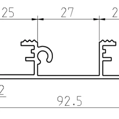 Profilo a congiungere Almatec SBG 90.2, 3m 
