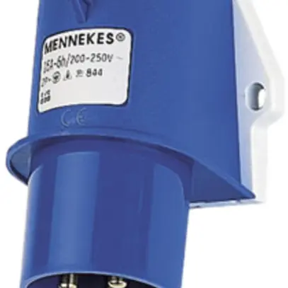 Fiche murale CEE Mennekes 2LPE 16A 6h 230V IP44 