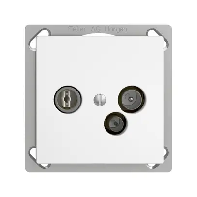 Prise de données INC TV-R DD15 5…65MHz EDIZIOdue blanc 