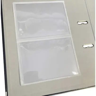 Étui de protection ELBRO auto-adhésif vide transparent 155×115mm vinyle pour A6 