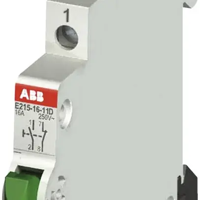 Pulsante INS ABB 250V 16A 1n/nc verde 