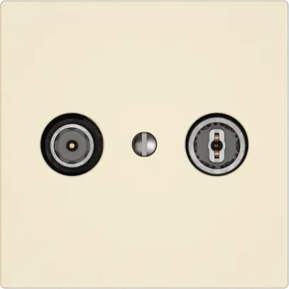 Prise antenne TV-R EDIZIO.liv SNAPFIX® prise de passage 23dB cr 