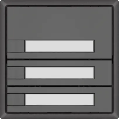 Poussoir universel EDIZIO.liv UNI SNAPFIX® s.LED 3× comm.1T étiqu.grf 