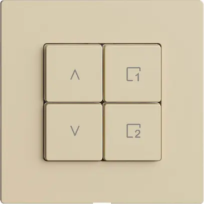 Interruttore tapparelle 1K/4T scena Edue Wiser vanille 