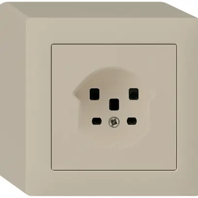 AP-Steckdose HA kallysto Typ 25 mit Steckklemmen beige 
