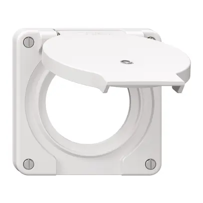 Couvercle avec clapet NEVO Ø53mm pour prise 1-fois lum. bc (joint bc) 