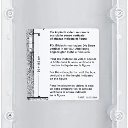 Scatola INC per Sfera 3 moduli 