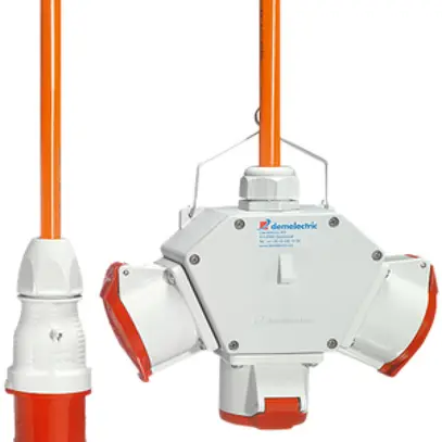 Deviatore incrociato HG840 3×CEE32/5 grigio chiaro 1×CEE32/5 1.5m 