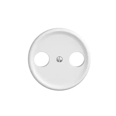 Plaque frontale STANDARDdue blanc pour R/TV 