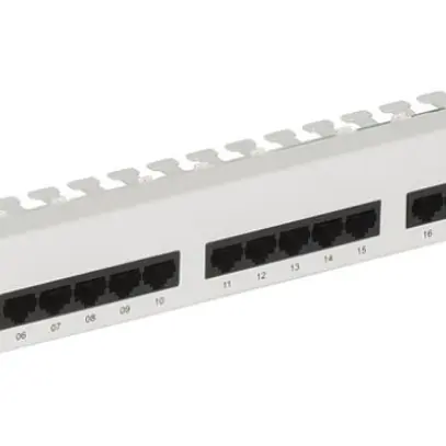 Pannello vocale 19" ITplus, 1UA, 25×RJ45, UTP, grigio 