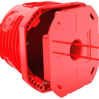 Boîte à encastrer MT NIS 1×1 TFC 850°C Ø71×60mm rouge 