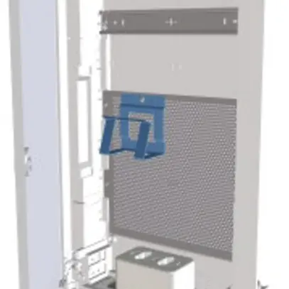 Distributeur ENC Eaton multimédia 3-rangées, porte plate en acier, blanc 