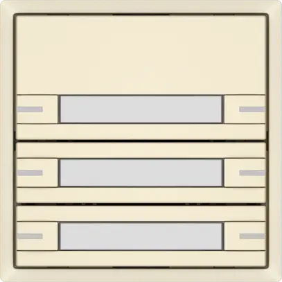 Pulsante universale EDIZIO.liv UNI SNAPFIX® 12…48V c.LED 3× com.2T targ.cr 