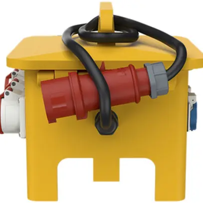 Distributore di corrente EverGum maxi 40A 1×FI 8×LS 4×T23 2×T25/CEE16/CEE32 3m 