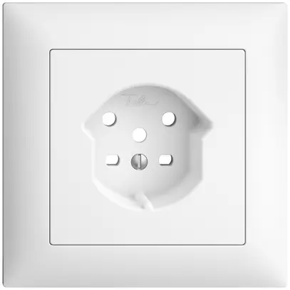 UP-Frontset EDIZIOdue weiss 88×88mm 1×T15A 